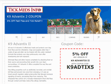 Tablet Screenshot of k9advantix2coupons.com